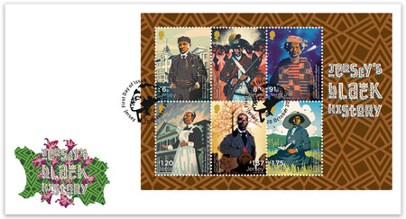 Jersey's Black History - Souvenir Sheetlet First Day Cover