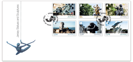 Jersey Statues and Sculptures - Stamps First Day Cover