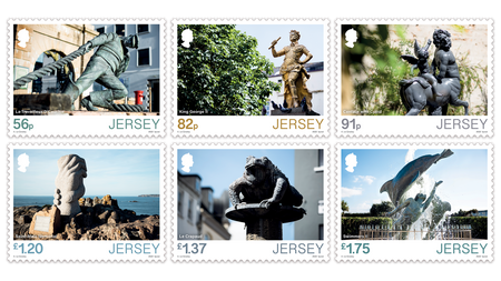 Jersey Statues and Sculptures - Stamp Set