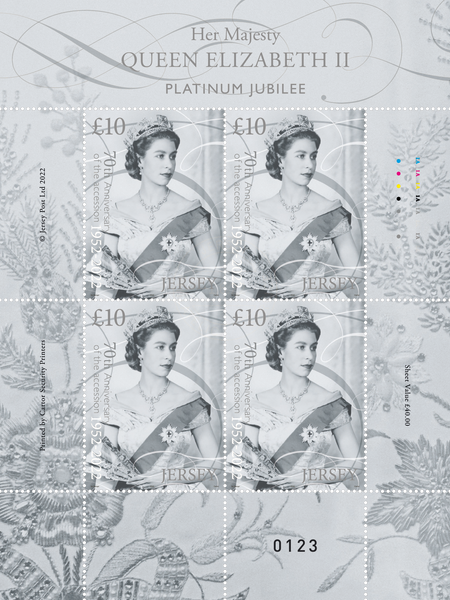 Her Majesty Queen Elizabeth II - Platinum Jubilee - Stamp Sheet of Four
