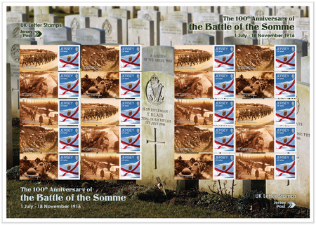 The 100th Anniversary of the Battle of the Somme Commemorative Sheet