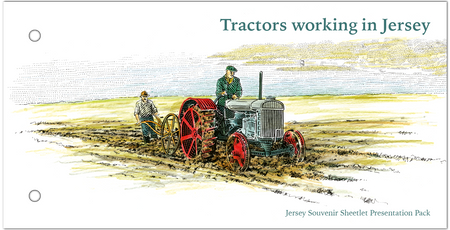 Tractors Working in Jersey - Souvenir Sheetlet Presentation Pack