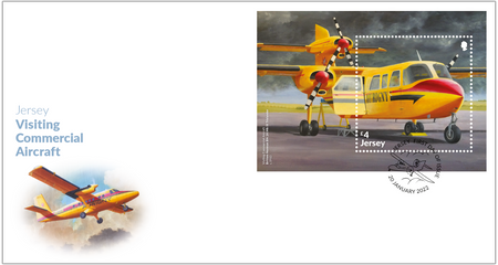 Visiting Commercial Aircraft - Miniature Sheet First Day Cover